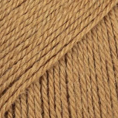 Produktbild von Drops Flora Wolle Karamell 50g - 65% Peruanische Wolle, 35% Alpaka, 210m, Fingering