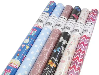 Produktbild von ZÖWIE Geschenkpapier Rolle 2m x70cm Allgemeine Motive
