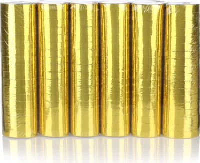 Produktbild von KarneLux Luftschlangen Gold Metallic - 6er Pack