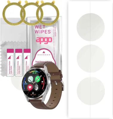 Produktbild von apgo 3 Stück Schutzfolie, Matt, kompatibel mit DT NO.1 DT3 PRO Smartwatch, Hydrogel Displayschutzfolie mit Positionierhilfe, Displayfolie, robust und kratzfest