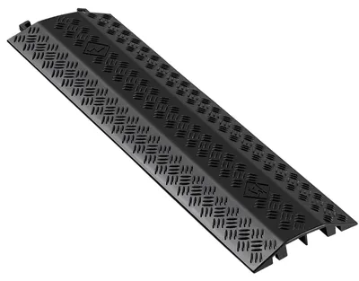 Productafbeelding van VEVOR kabelbrug, 975 mm, draagkracht 7938 kg per as, hoogwaardige overrijdbare bescherming van PP, valpreventie, vloerbedekking, geschikt voor gebieden met hoge drempels, thuis, kantoor, magazijn, 1 stuk