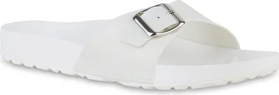 Produktbild von VAN HILL Damen Pantoletten Sandalen Profil-Sohle Schließe Schlappen Schuhe 841033, Farbe: Weiß, Größe: 36