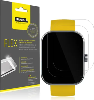 Produktbild von 2x Schutzfolie für Coucur Y66 Folie, 100% Displayabdeckung, dipos Flex