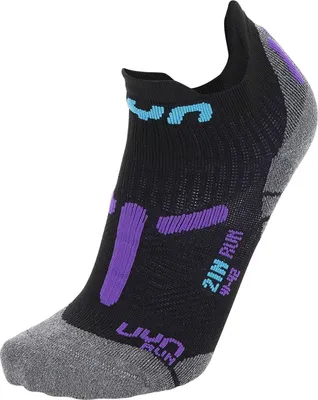 Zdjęcie produktu dla UYN Run skarpetki do biegania dwuwarstwowe damskie czarny/fioletowy 41-42