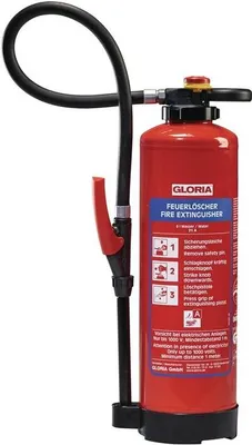 Produktbild von Wasserfeuerlöscher WKL 9 PRO 9l Aufladegerät Brandkl.27 A m.Wandh.GLORIA