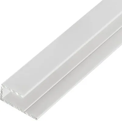 Produktbild von 1, S-Polytec Aluminiumprofil Aluminium U-Profil 3mm Weiß RAL 9016 (2 Meter), Alu Abschlussprofil, Aluprofil für Vinyl-Boden und Aluverbundplatten Dibond, Aluminiumprofile