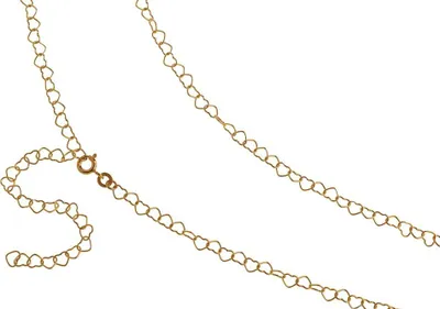 Produktbild von SILBERKETTEN STORE Bauchkette Herzen - 333 Gold, Länge wählbar von 65-110cm - 110cm