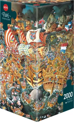 Immagine prodotto di Heye - Puzzle triangolare - Trafalgar triangolare, 2000 pezzi