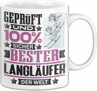 Produktbild von Langläufer Geschenk Lustiger Spruch für Langläufer Geschenkidee Bester Langläufer Der Welt (Weiß)