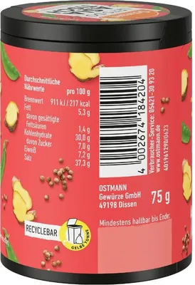 Produktbild von Ostmann Lets Do Asiatisch Gewürzzubereitung fein abgestimmt 75g