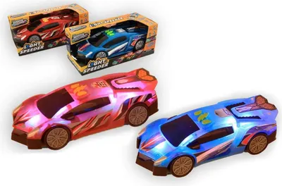 Productafbeelding van Kidsfun speelgoed: raceauto met verlichting, 24 cm, meerkleurig