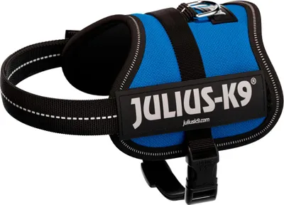 Produktbild von Julius-K9 Powerharness, Hund, Westengeschirr, XXS, Blau, Polyester, Monochromatisch