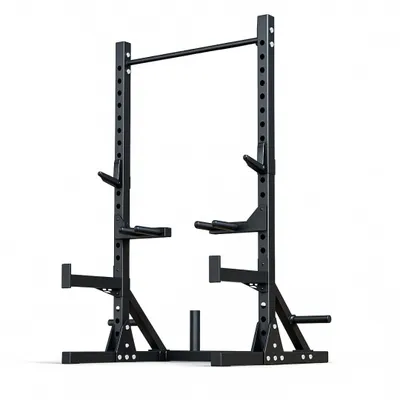 Produktbild von PH Fitness Professionelles Squat Rack & Power Rack mit Klimmzugstange, Dip-Griffen, Safety Arms & Zubehör – Kompakt, Stabil für Krafttraining