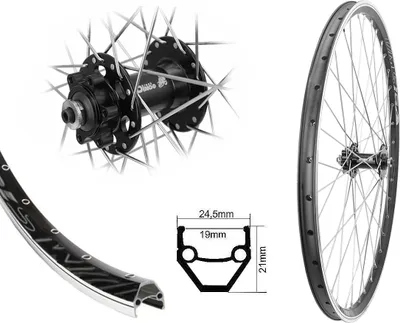 Produktbild von Bärwinkels Vorderrad 26 Zoll Hohlkammer Disc 26" Silber Industrielager 19-559 6 Loch Scheibenbremse