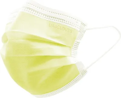 Produktbild von OP- Mundschutz Profil Plus - 500 Stk - latexfrei - gelb