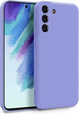 Obrázok produktu pre Puzdro pre Samsung Galaxy S21 FE – dvojvrstvové silikónové puzdro v lila farbe