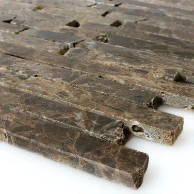 Produktbild von Mosaikfliesen Marmor Naturstein Impala Braun Poliert