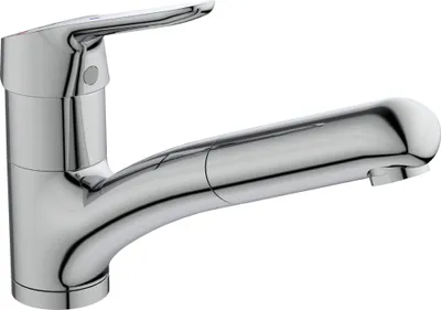 Produktbild von Ideal Standard Küchenarmatur Ceraflex BlueStart mit 1-Funktionsbrause, Ausladung 210mm BC143AA Chrom