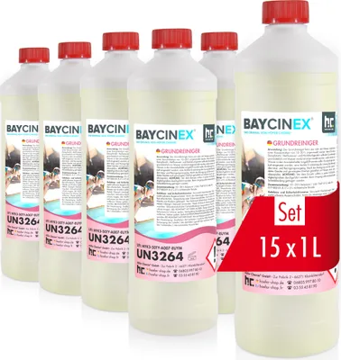 Produktbild von 15x1 L BAYCINEX® Grundreiniger für Pools gegen Kalk- und Schmutzablagerungen