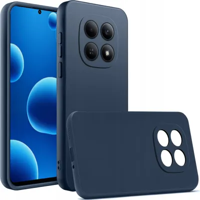 Zdjęcie produktu dla Etui Granatowe Matowe Silikon Slim do Xiaomi Redmi Note 15 4G