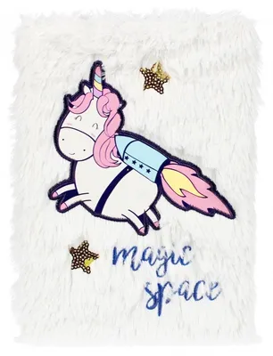 Immagine prodotto di Quaderno di peluche A5 Spazio Unicorno