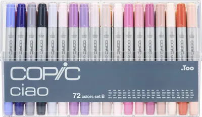 Produktbild von Copic Ciao Set B Grafikmarker - Nachfüllbar mit Copic Ink - 72Stk