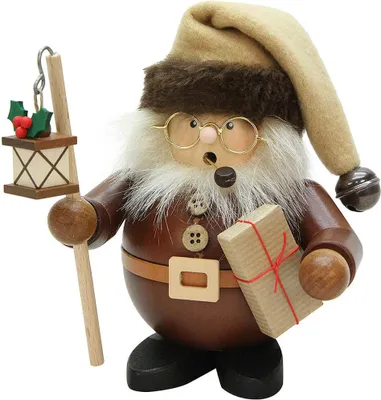 Produktbild von Weihnachtsmann mit Laterne natur (15,5cm) Räuchermann von Christian Ulbricht