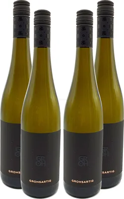 Produktbild von Groh - 4er Set Grohsartig Weissburgunder Chardonnay Trocken - Deutscher Qualitätswein 0,75L (12,5% Vol) -[Enthält Sulfite]