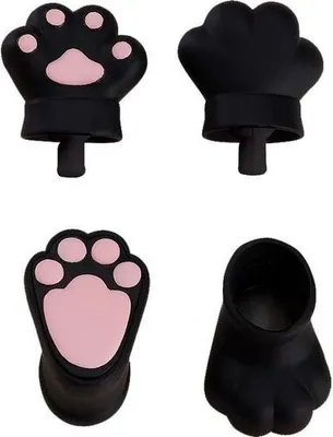 Produktbild von Original Character Zubehör-Set für Nendoroid Doll Actionfiguren Animal Hand Parts Set (Black)