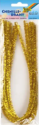Immagine prodotto di Folia 77865 Filo di ciniglia - 8 mm, 10 pezzi, oro