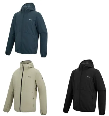 Produktbild von Regatta Softshelljacke Tredmoor mit Kapuze für Herren, Größe:M, Farbe:Schwarz