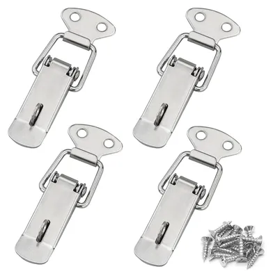4er-Set Edelstahl-Spannverschlüsse 72 mm mit Schrauben