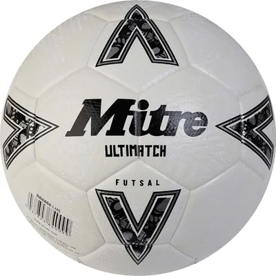 Produktbild von Mitre Futsal Fußball Ultimatch weiß schwarz silber Größe 4 Indoor