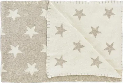 Produktbild von Schardt Baby-Kuscheldecke "Big Star melange beige"