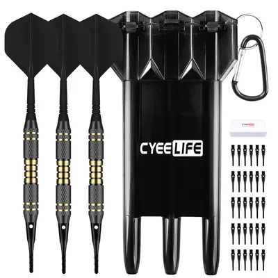 Produktbild von Professionelles Softdart-Set, 18 Gramm, mit Tragetasche und 30 zusätzlichen Dartspitzen