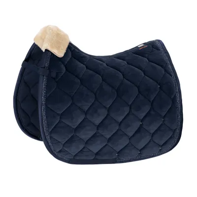 Produktbild von Eskadron Schabracke Platinum " VELVET CRYSTAL " Farbe - navy Form - Pony-Dressur