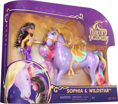 Productafbeelding van Unicorn Academy figuren Sophia en Wildstar 11 cm