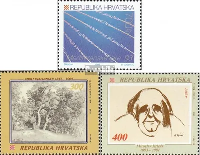 Produktbild von Briefmarken Kroatien 1993 Mi 246,247,250 (kompl.Ausg.) postfrisch Mittelmeerspiele