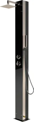 Produktbild von Eichenwald Modell 70 Solardusche Garten Glasdusche Kuba Schwarz