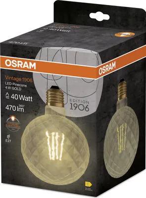 Image de Ampoule led ambré spécifique E27 470 Lm 40 W blanc chaud, OSRAM