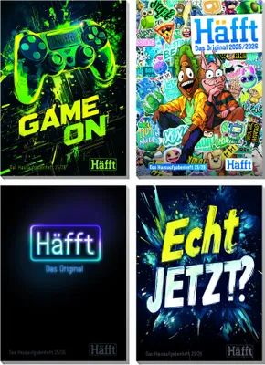 Produktbild von HÄFFT Hausaufgabenheft Klassiker 2025/26 sortiert