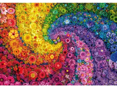 Immagine prodotto di Schmidt Spiele Puzzle Kunterbunter Blütenwirbel, Standard, Erwachsenenpuzzle, 2000 Teile, 59744