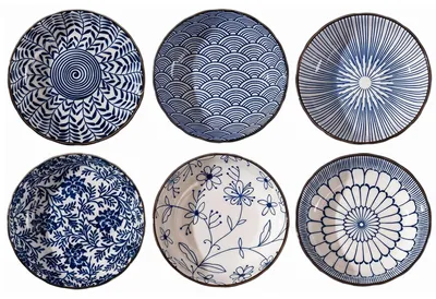 Zdjęcie produktu dla Zestaw 6 porcelanowych miseczek do sosów i przekąsek