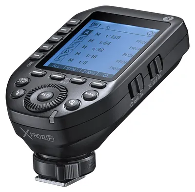 Zdjęcie produktu dla Godox XPROII-F 2.4G Bezprzewodowy nadajnik wyzwalacza błysku TTL Autoflash 1/8000s HSS Duży ekran LCD 32 kanały 16 grup Zamiennik do aparatów Fujifilm