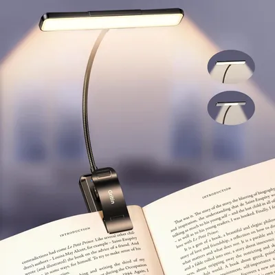 Obrázok produktu pre Čítacia lampa – Stolná lampa – Na čítanie večer – 32 LED – 1500 mAh – Čierna