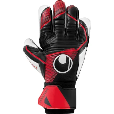 Produktbild von Uhlsport Powerline Soft Pro Torwarthandschuhe Herren schwarz rot weiß Gr 7,5