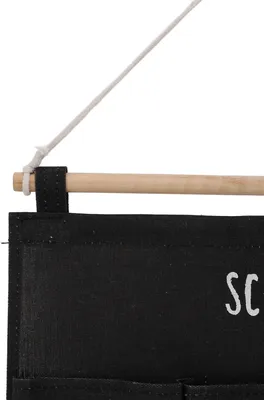 Produktbild von Hängeorganizer mit 12 Taschen zur platzsparenden Aufbewahrung an Wand oder Tür, einfache Installation aus Stoff für Schlafsäle