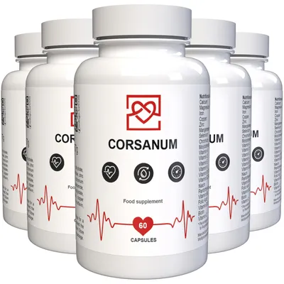 Produktbild von Corsanum - 300 Kapseln (5x 60 Kapseln), 5er Pack