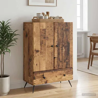 Image de Buffet vidaXL en bois recyclé 66 x 34,5 x 95 cm, aggloméré