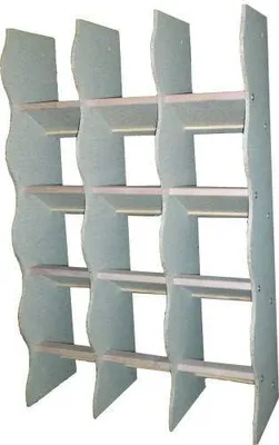 Produktbild von Sitzregal mit 12 Sitzplätzen - Holz